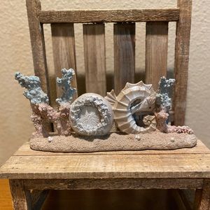 Coastal Christmas Seahorse Decor, Christmas Noel Beach Decor, Sand Dollar, Coral